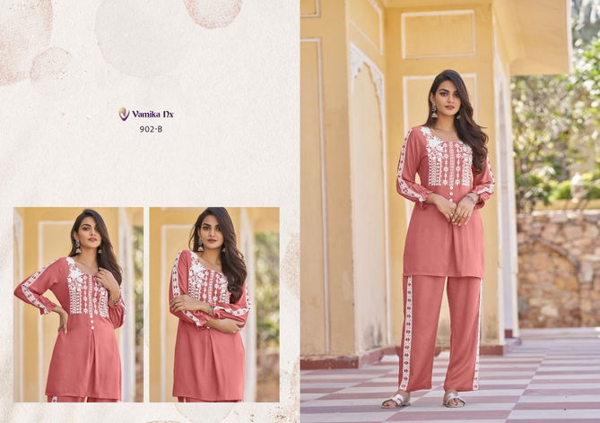 Vintage By Vamika Nx Platinum Rayon Cord Set Kurti With Bottom Wholesale Online
